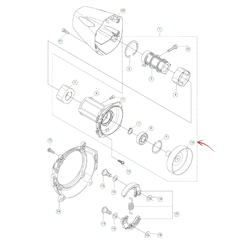 CAMPANA FRIZIONE DECESUGLIATORE HUSQVARNA 243-543