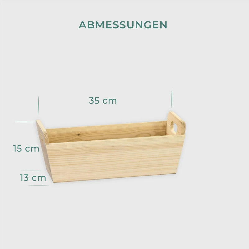Pflanzkübel aus Holz - mit Tragegriffen, FSC®