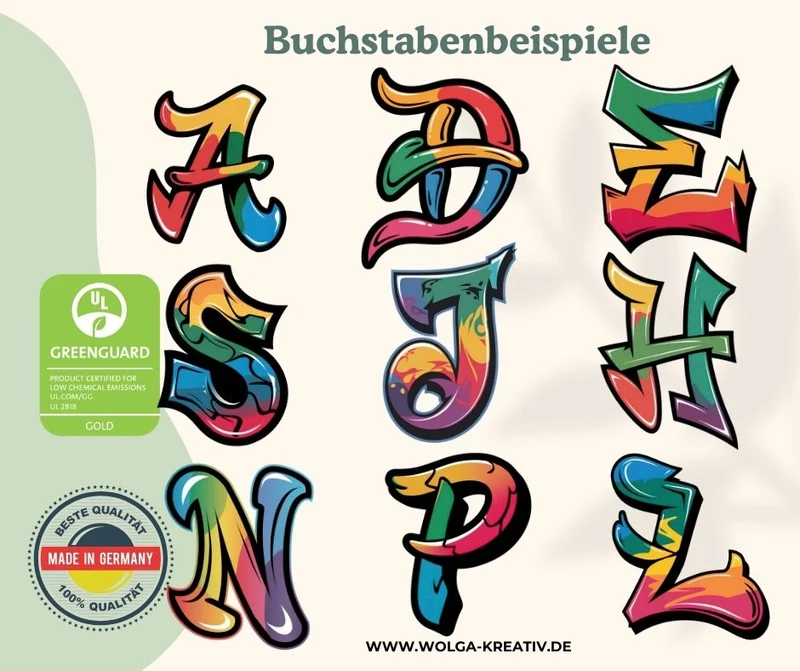 Personalisierte Trinkflasche mit Strohhalm Kinder mit Namen Graffiti