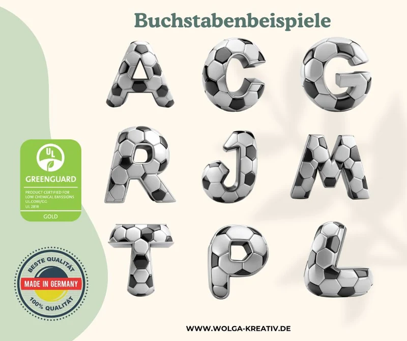 Personalisierte Trinkflasche mit Strohhalm Kinder mit Namen Fussball