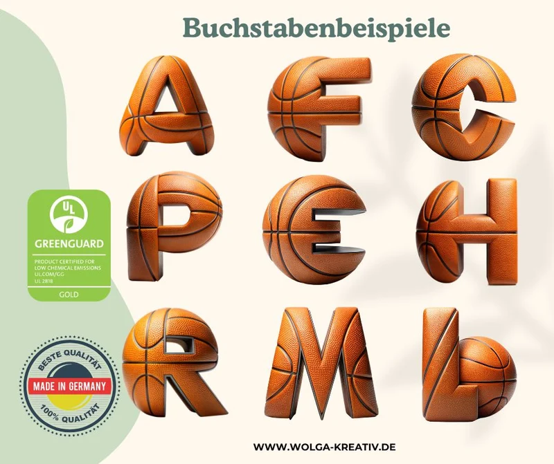 Personalisierte Trinkflasche mit Strohhalm Kinder mit Namen Basketball