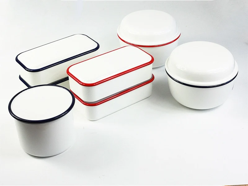 Retro Moda Bento Box | White & Navy