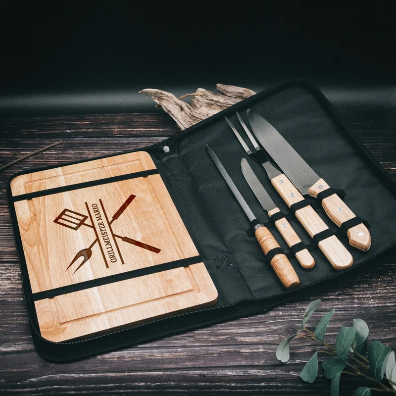 Grillset und Tasche - Grillbesteck Grillmeister