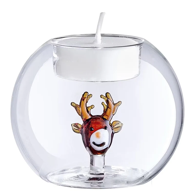 MERRY & BRIGHT Teelichthalter Rentier