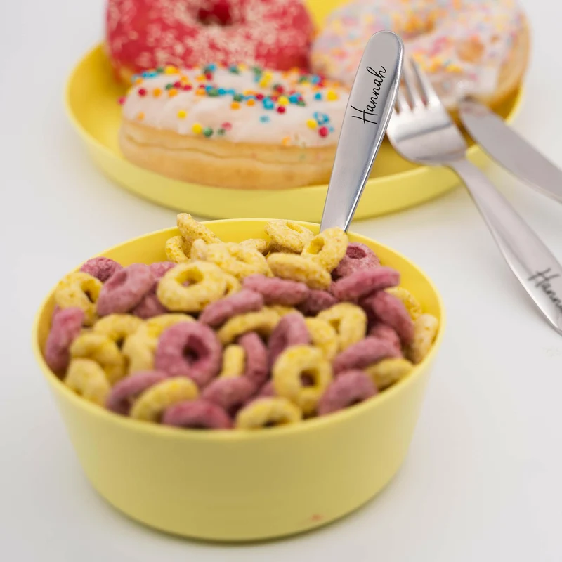 Personalisiertes 4-dinge Kinderbesteck mit Gravur - Niers Motiv