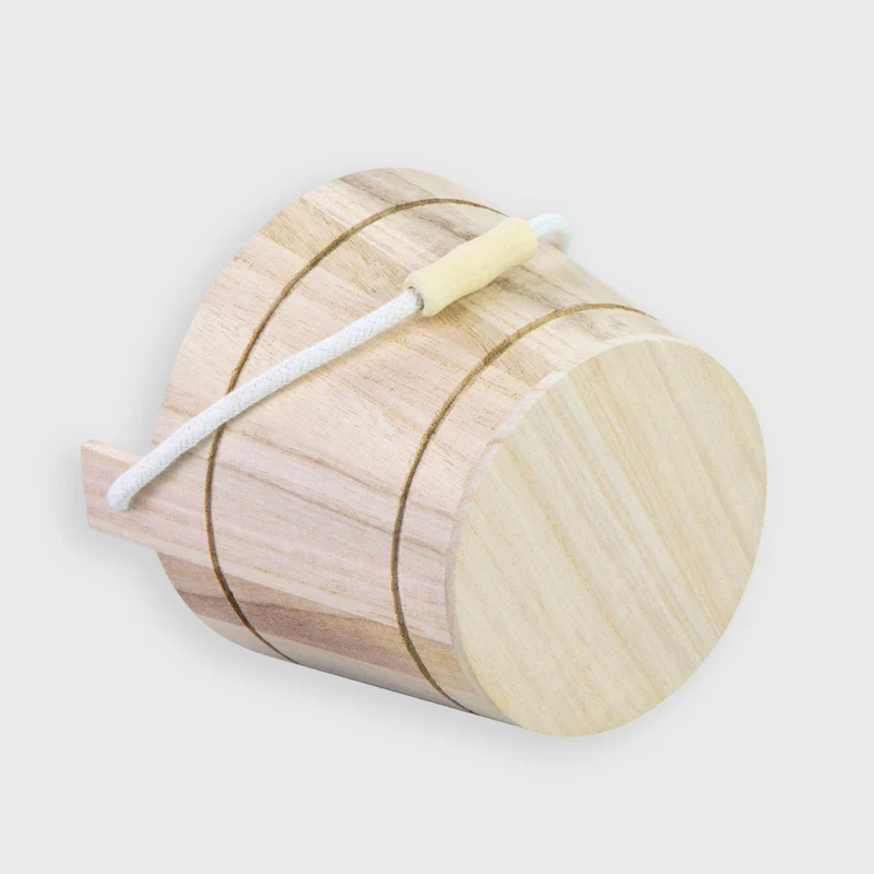 Übertopf aus Holz - Natur