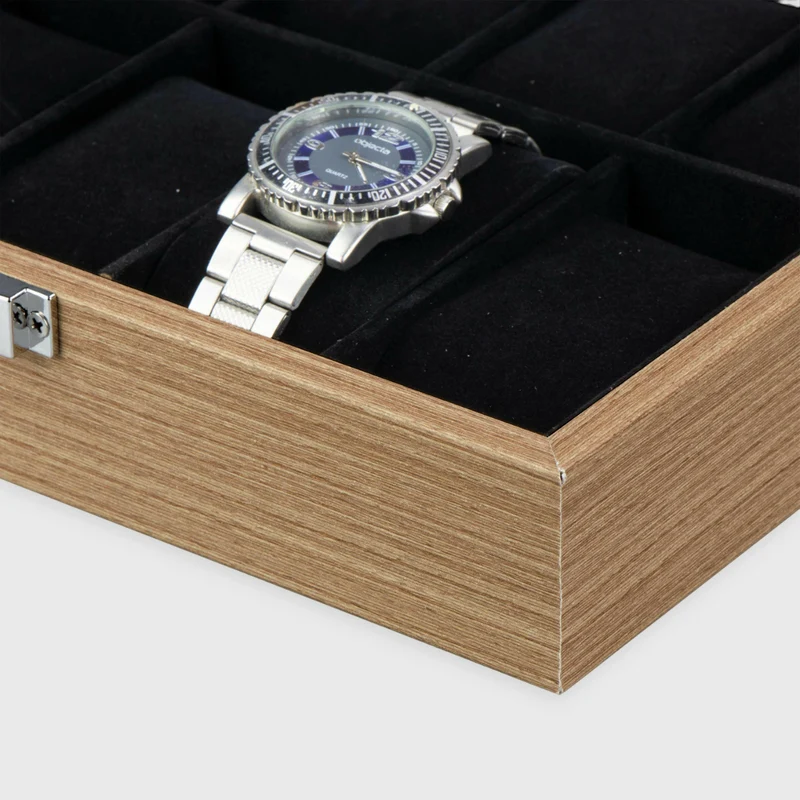 Uhrenbox aus MDF - 10 Fächer