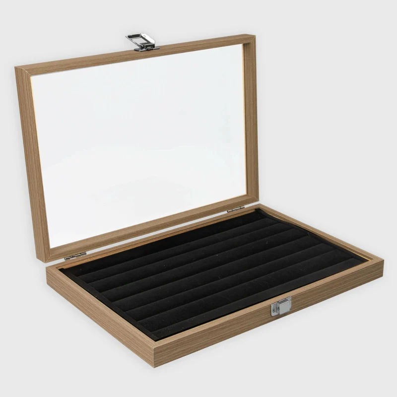 Schmuckkasten für Ringe aus MDF - 7 Slots