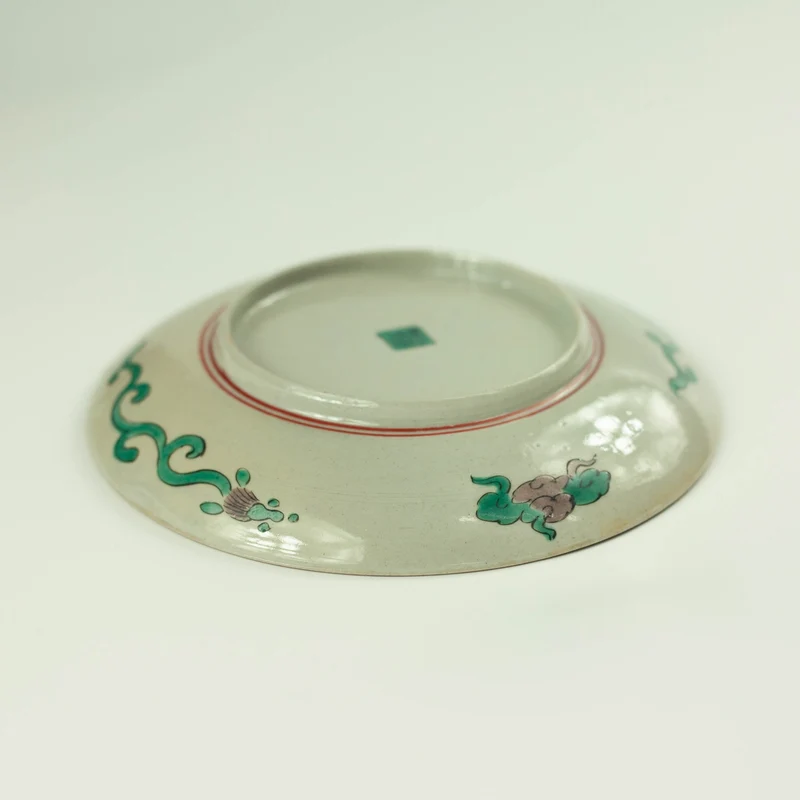 1900 Meiji Era Kutaniyaki Plate