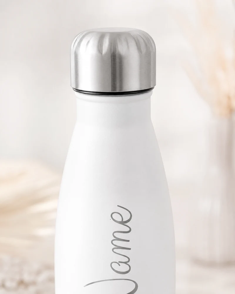 Trinkflasche personalisiert mit Namen – 500ml Edelstahl mit Gravur