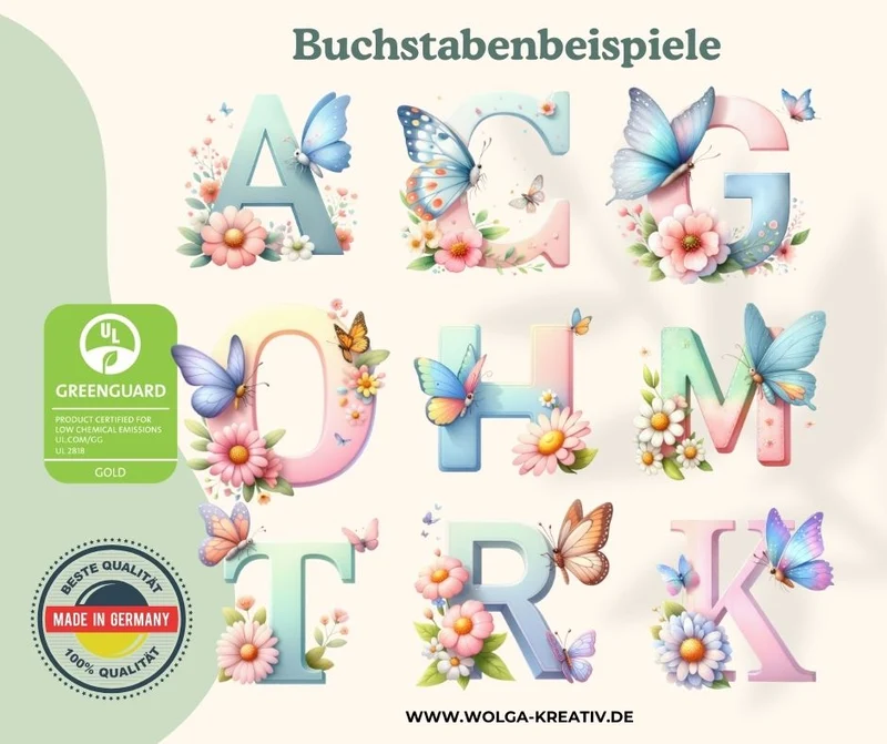 Personalisierte Brotdose mit Namen Schmetterling Motiv