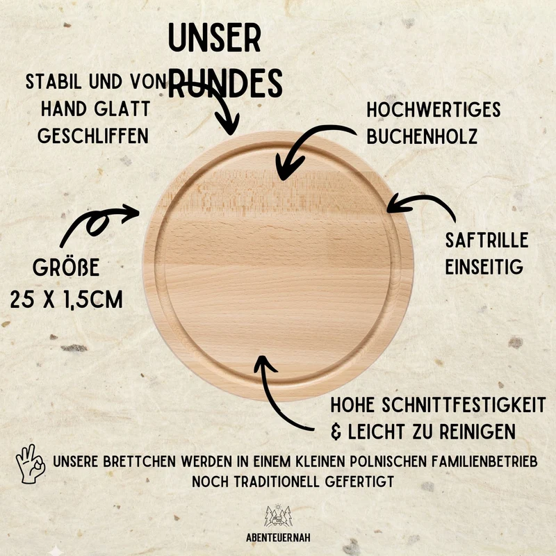 Rundes Holzbrett - Musiker/-in