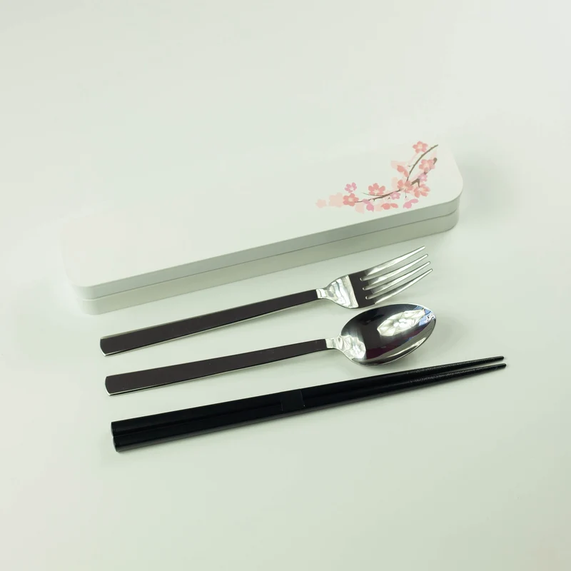 Sakura Cutlery Set | White