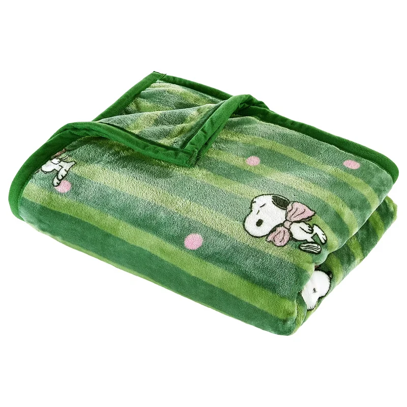 PEANUTS Fleecedecke Schleife