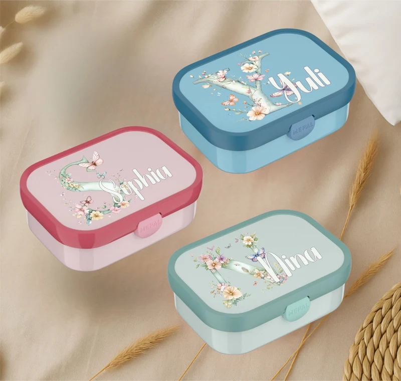 Personalisierte Mepal Campus Brotdose mit Namen Blume