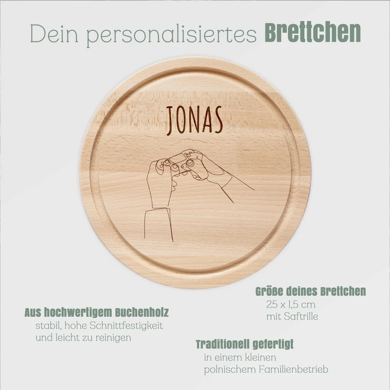 Rundes Holzbrett - Controller