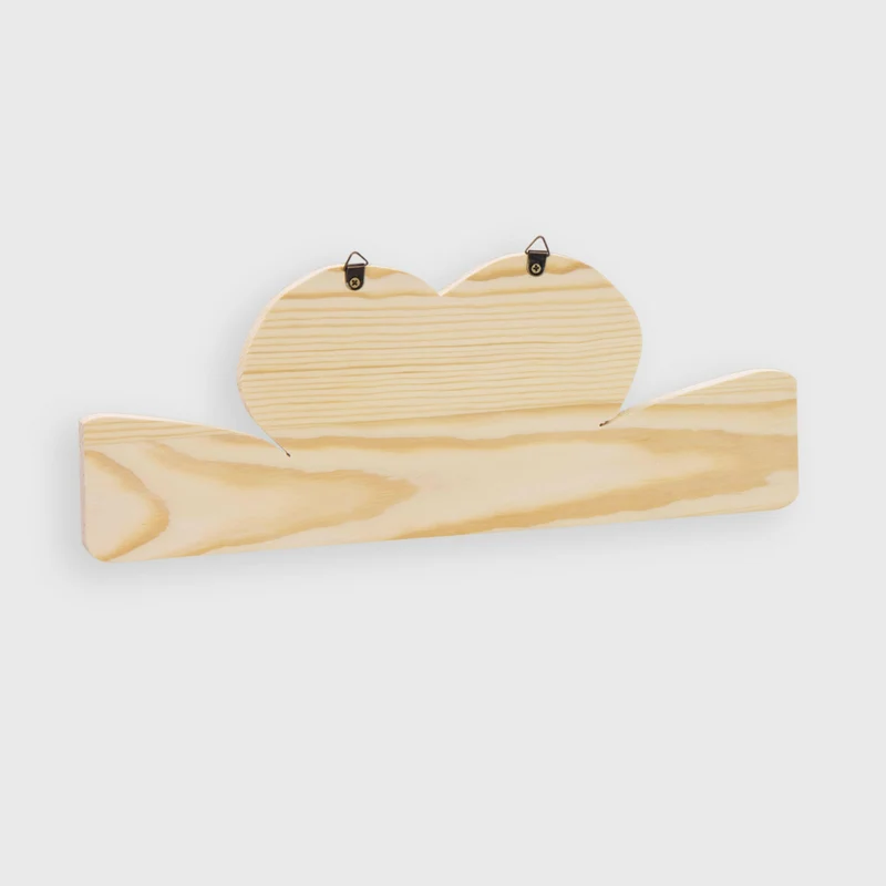 Hakenleiste aus Holz - mit 3 Garderobenhaken - FSC®