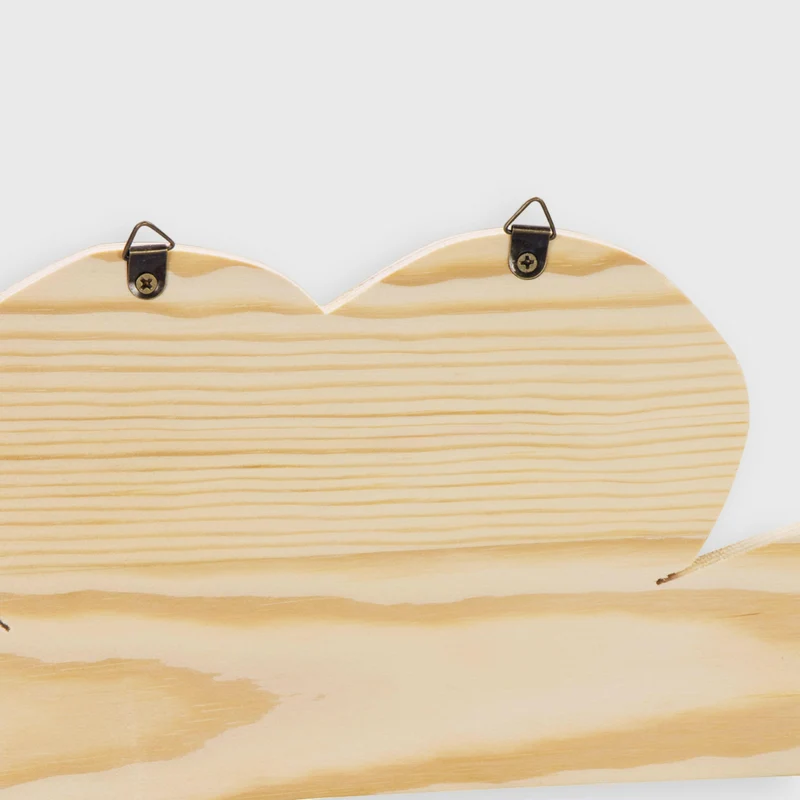 Hakenleiste aus Holz - mit 3 Garderobenhaken - FSC®