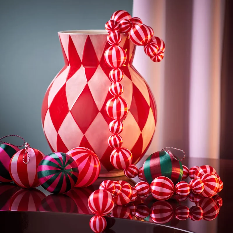 X-MAS Girlande Fadenkugeln
