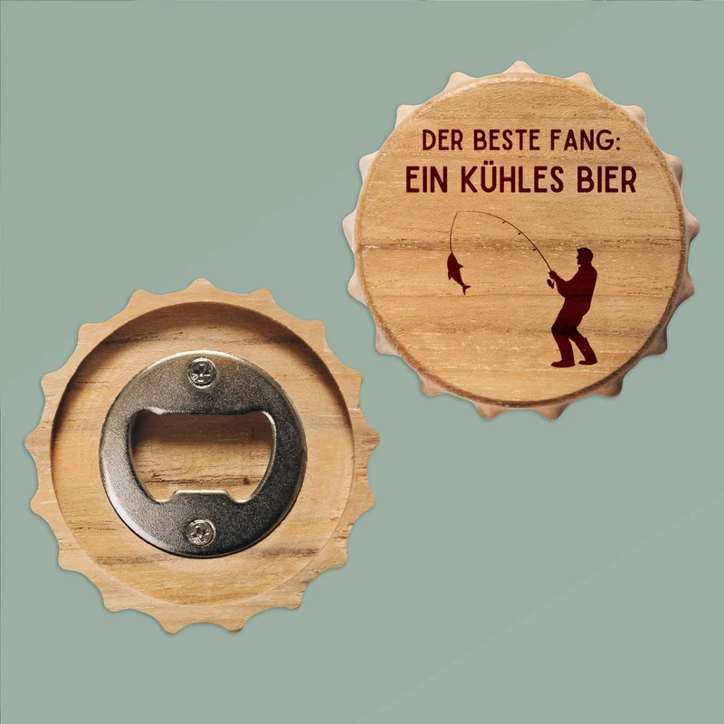 Bierdeckel Flaschenöffner - Der Beste Fang