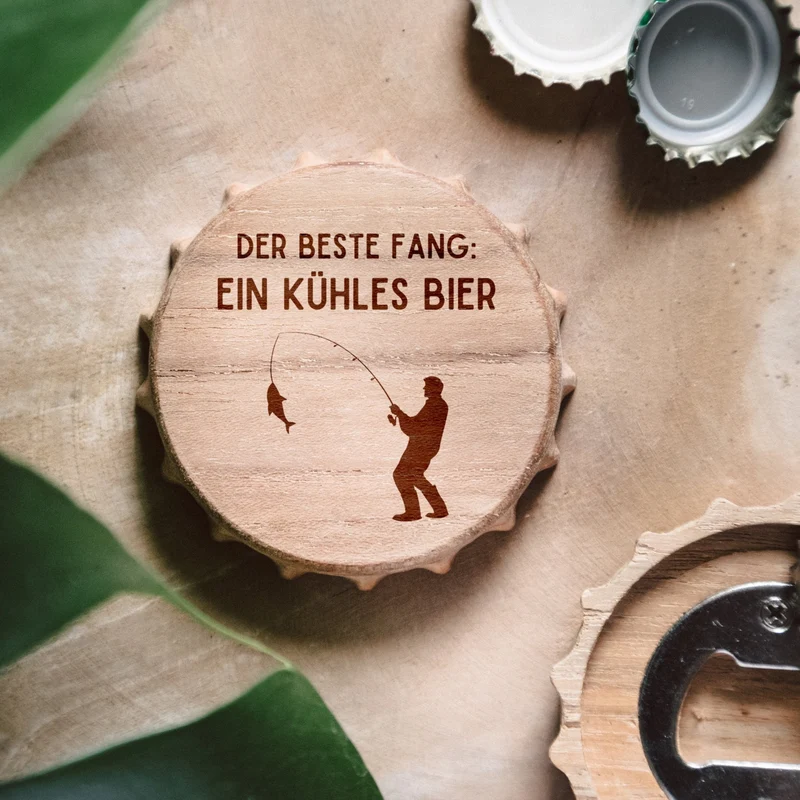 Bierdeckel Flaschenöffner - Der Beste Fang