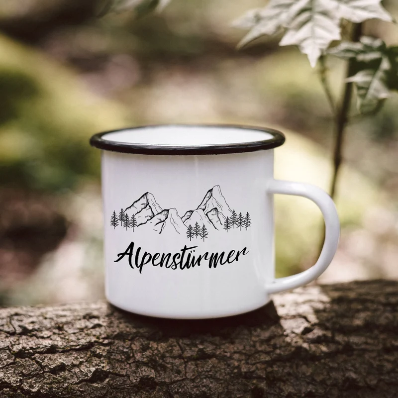 Emaille Tasse - Alpenstürmer
