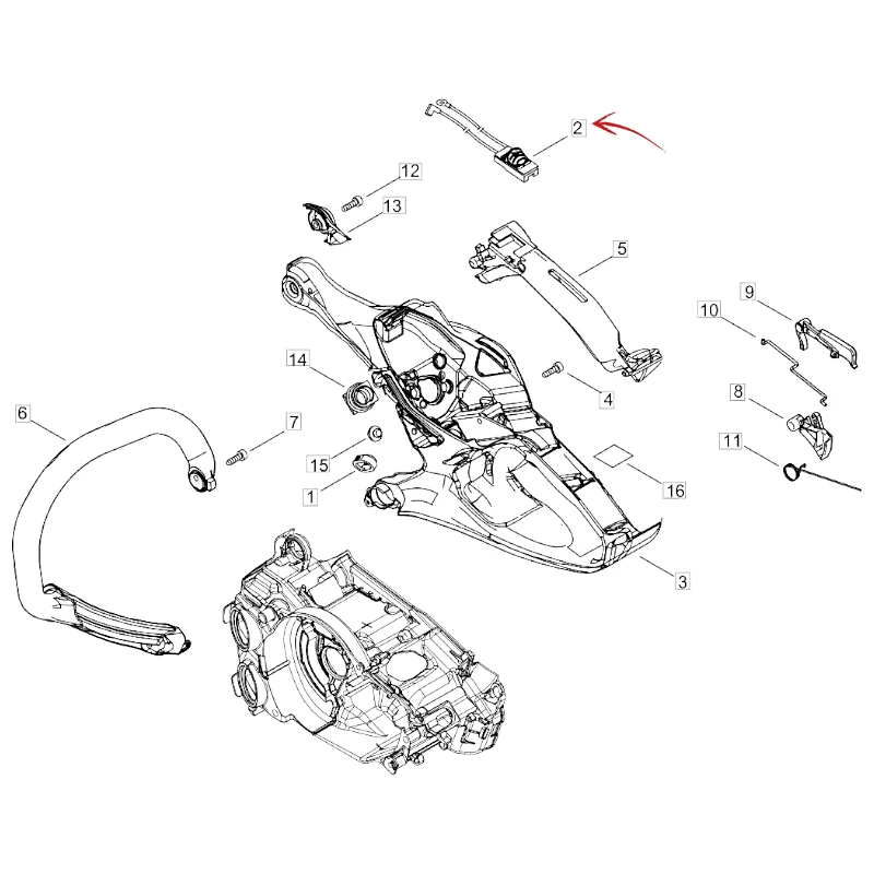 INTERRUTTORE AVVIAMENTO PER MOTOSEGA ECHO CS-2511WES