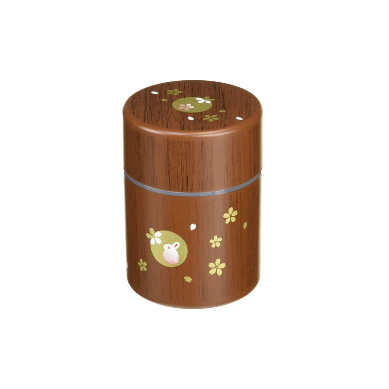 Usagi Woodgrain Tea Canister (250mL)