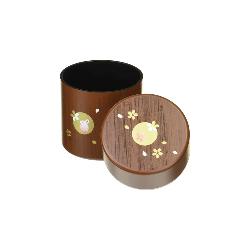 Usagi Woodgrain Tea Canister (250mL)