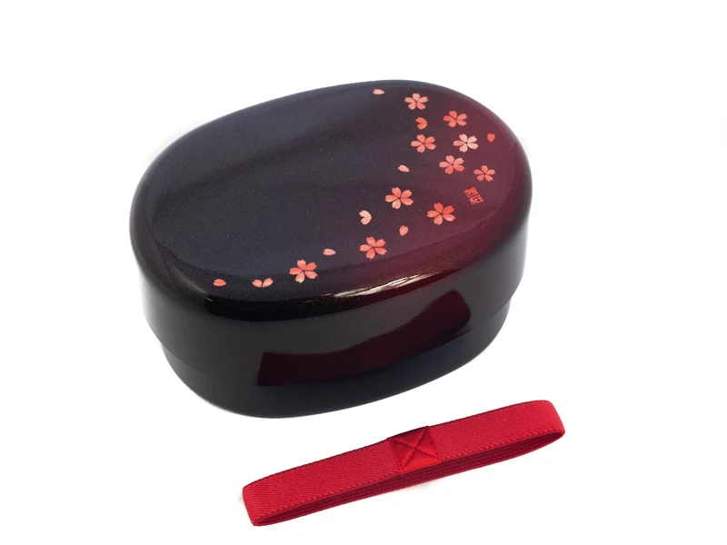 Sakura Petals Oval Bento Box