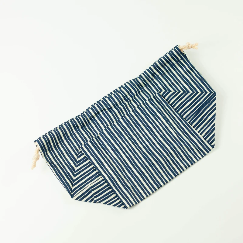 Tokusa Stripes Bento Bag | Navy