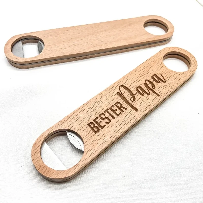 Flaschenöffner mit Gravur "Bester Papa" - Geschenk zum Vatertag