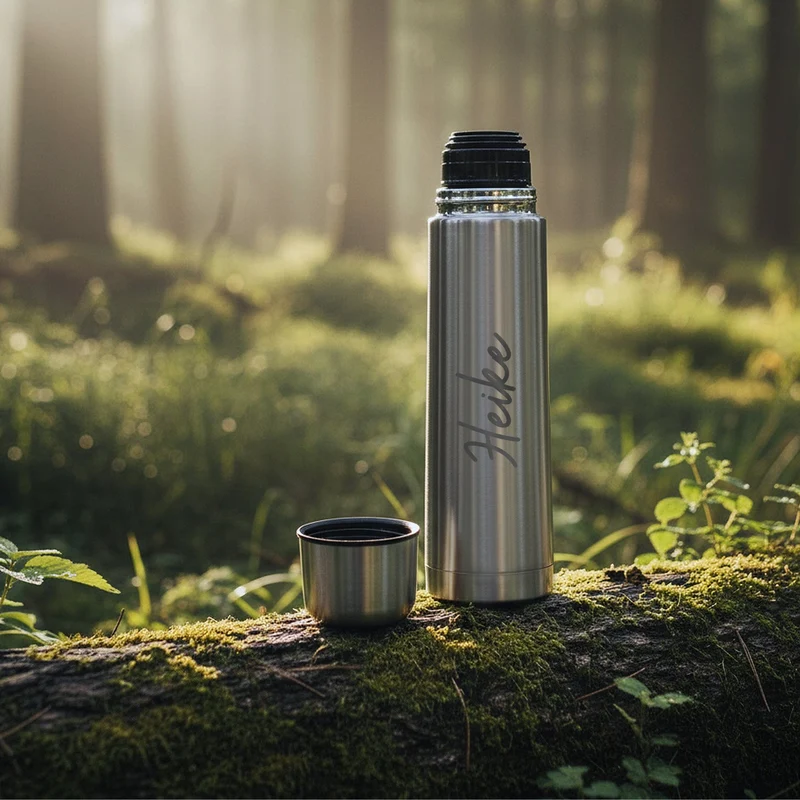 Thermosflasche Edelstahl - Name