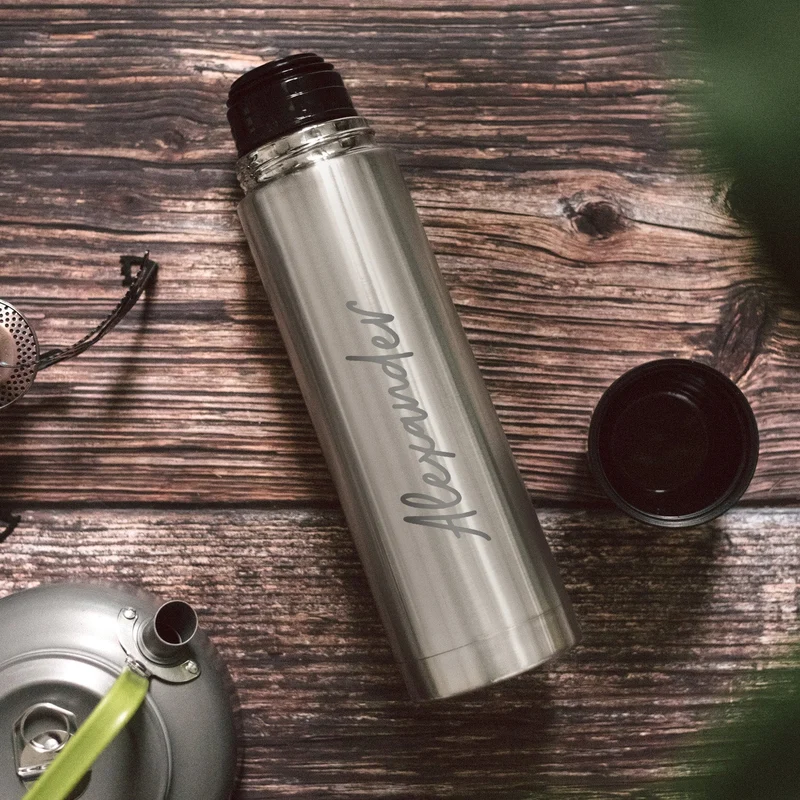 Thermosflasche Edelstahl - Name