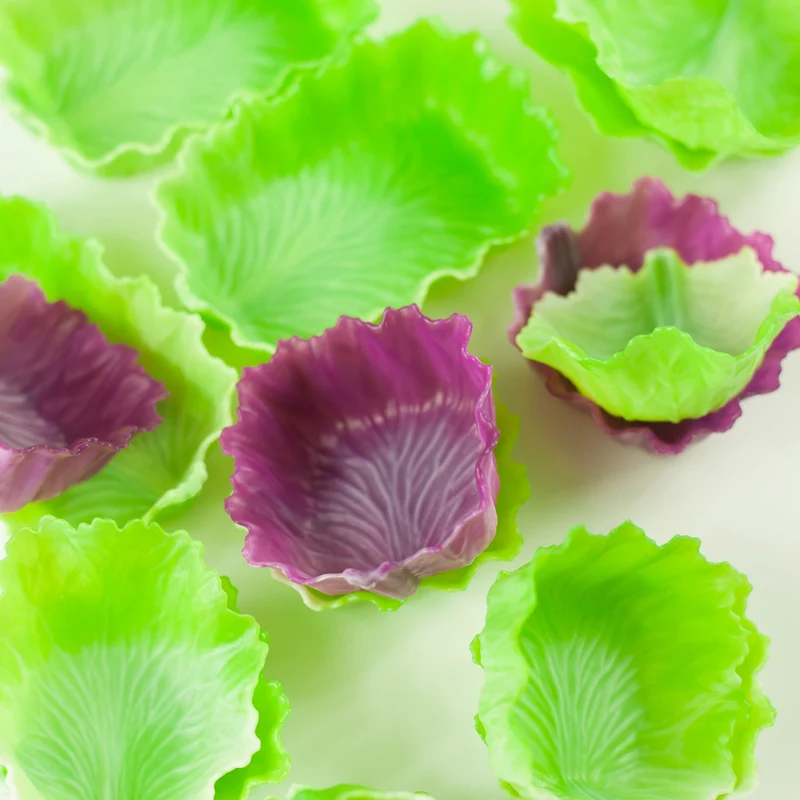 Green Veggie Cups | Leaves