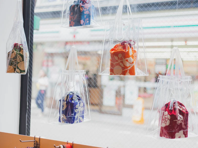 Original Furoshiki Bag | Chrysanthemum (Blue)