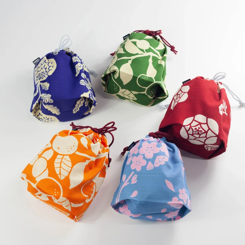 Original Furoshiki Bag | Chrysanthemum (Blue)