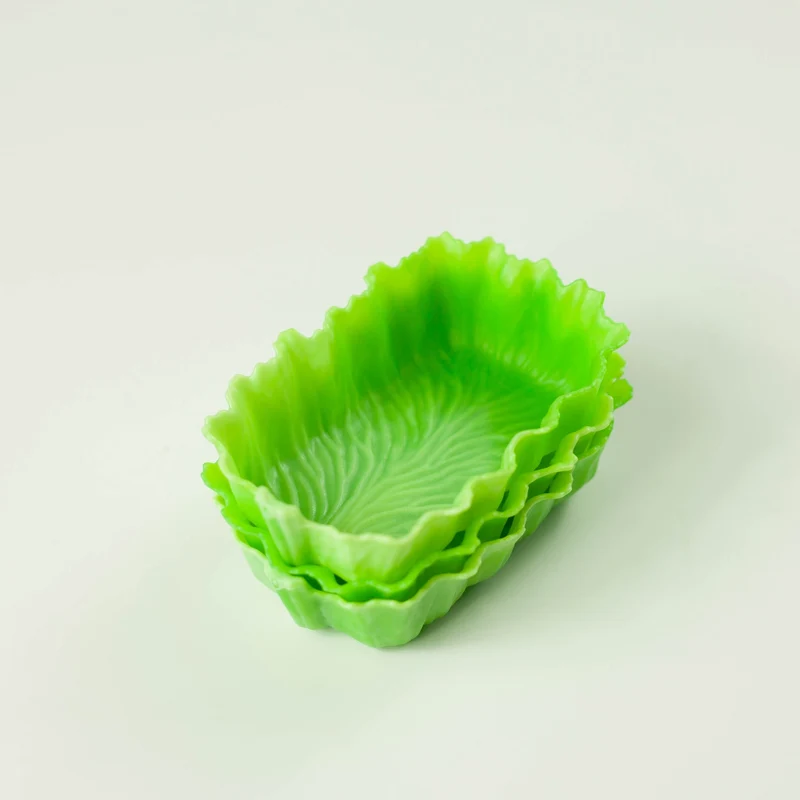 Green Veggie Cups | Rectangle