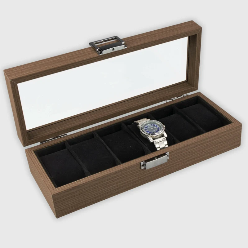 Uhrenbox aus MDF - 6 Fächer