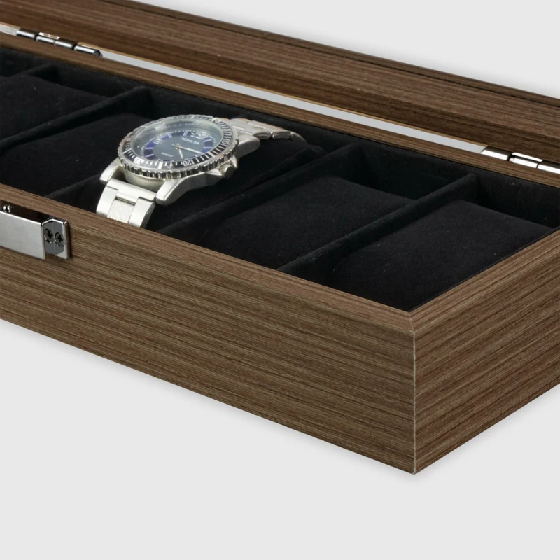 Uhrenbox aus MDF - 6 Fächer