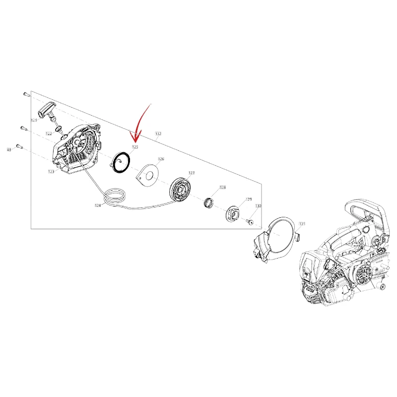 MOLLA AVVIAMENTO MOTOSEGA BLUE BIRD CSP 270 TC E CSP 270 T