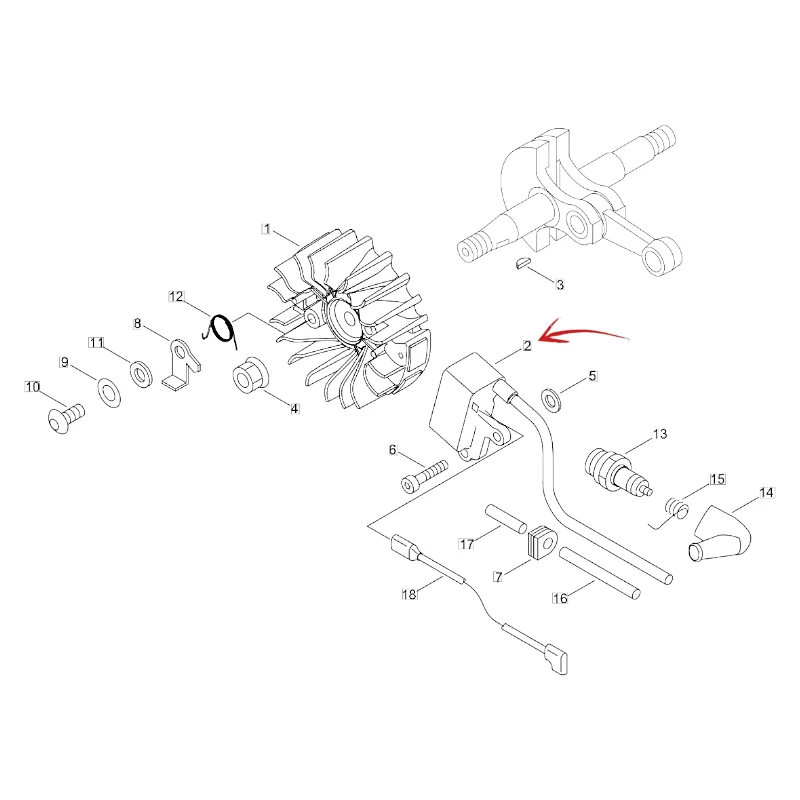 BOBINA ACCENSIONE MOTOSEGA ECHO CS 362TES