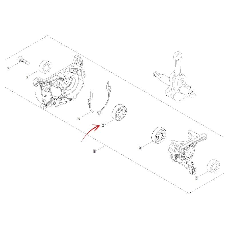 CUSCINETTO BANCO MOTOSEGA ECHO CS 2511-ALTRI MODELLI E SOFFIATORE ECHO PB 2520-ALTRI MODELLI