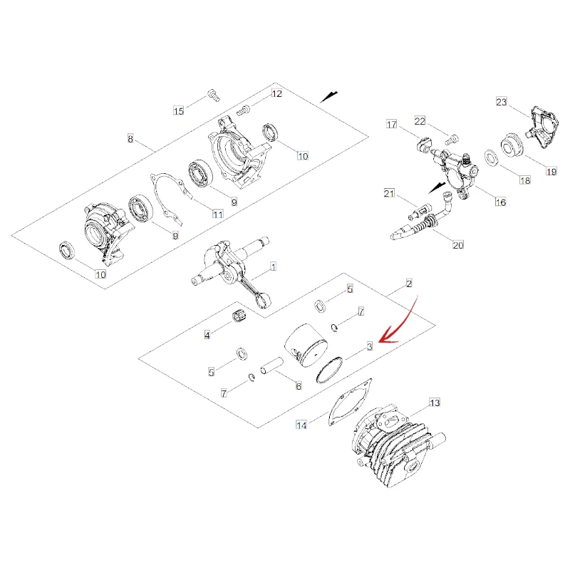 FASCIA ELASTICA MOTOSEGA ECHO CS 251TES E 2511WES