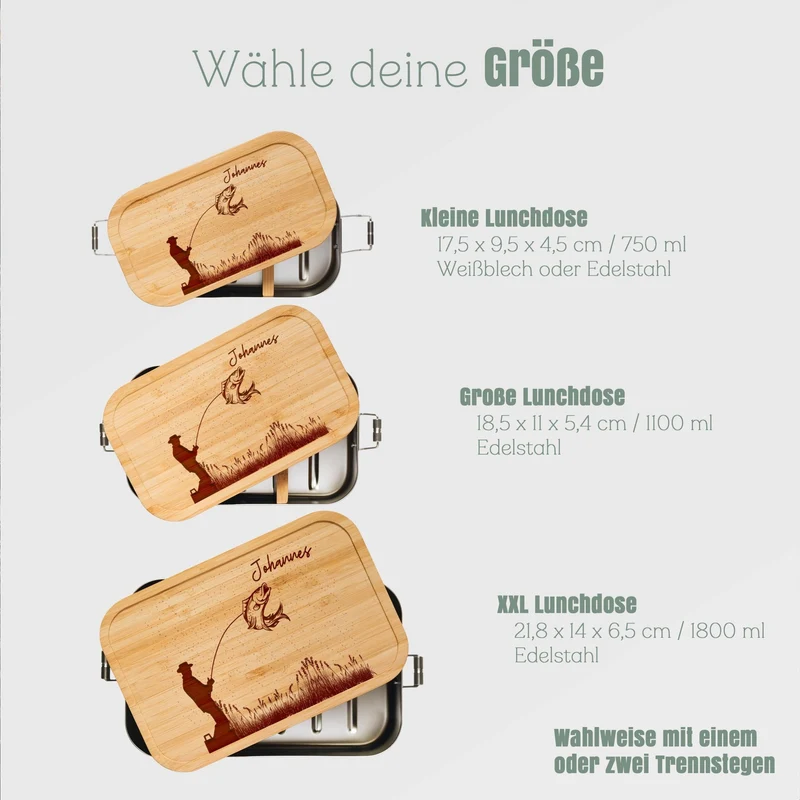 Brotdose Edelstahl - Angler