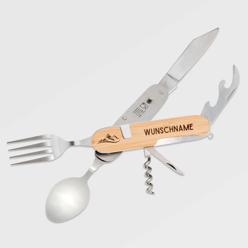 Campingbesteck personalisiert - Wunschname