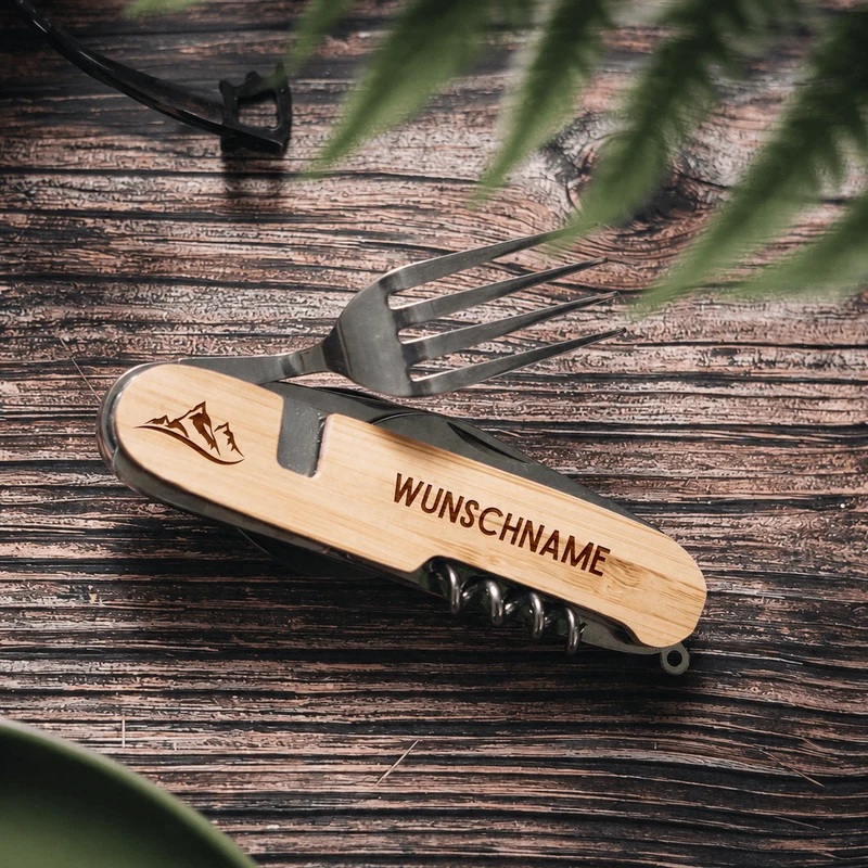 Campingbesteck personalisiert - Wunschname