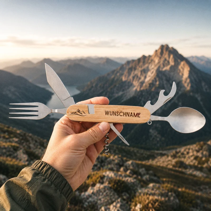 Campingbesteck personalisiert - Wunschname