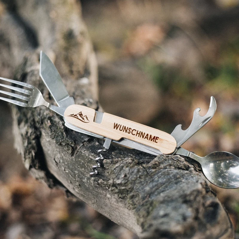 Campingbesteck personalisiert - Wunschname