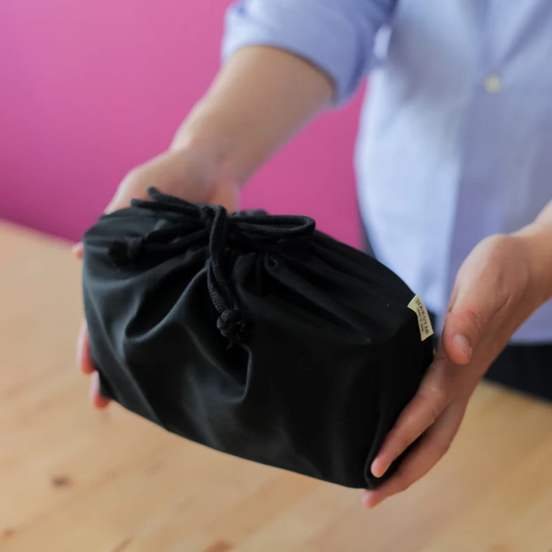 Drawstring Lunch Bag | Black